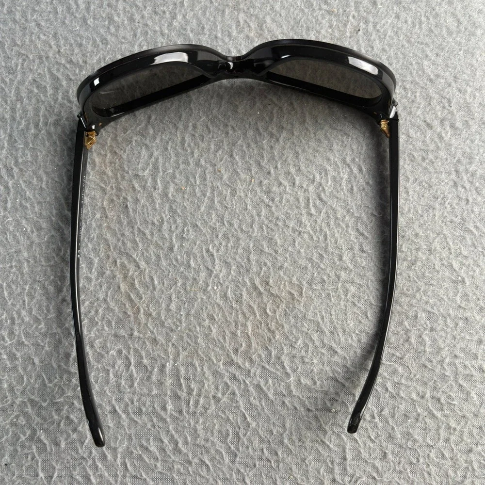 Versace MOD 4266 GB1/6G Black Cat Eye Sunglasses Gold Medusa Head Italy